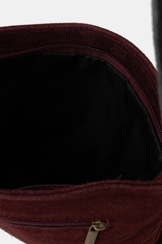 Answear.LAB torebka zamszowa bordowy 1327.hak