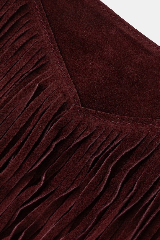 Answear.LAB torebka zamszowa 1327.hak bordowy