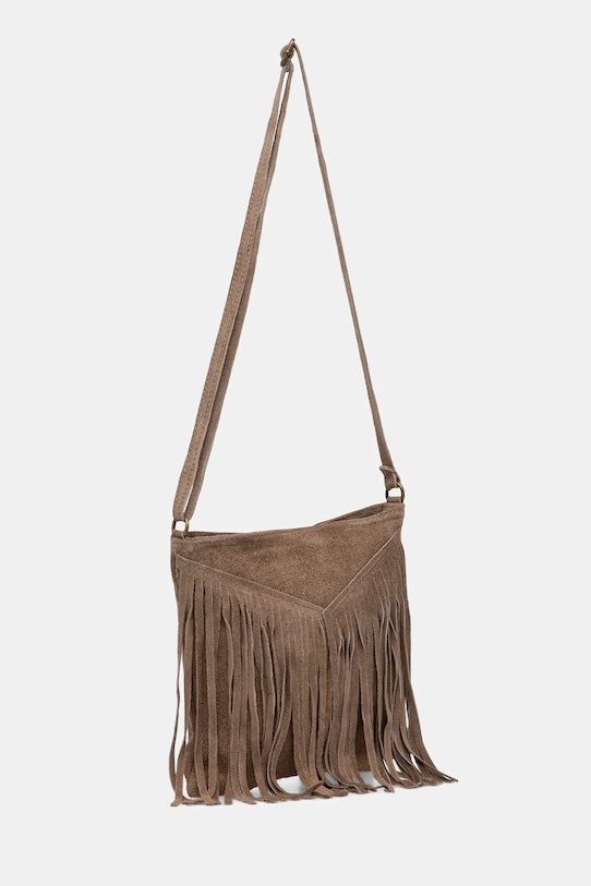 Answear.LAB torebka zamszowa 1327.hak brązowy WA25