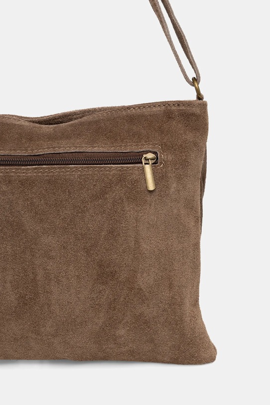 Akcesoria Answear.LAB torebka zamszowa 1327.hak brązowy