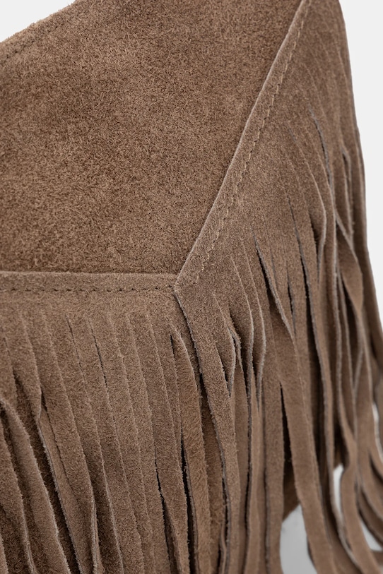 Answear.LAB torebka zamszowa brązowy 1327.hak