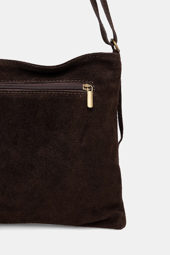 Akcesoria Answear.LAB torebka zamszowa 1327.hak brązowy