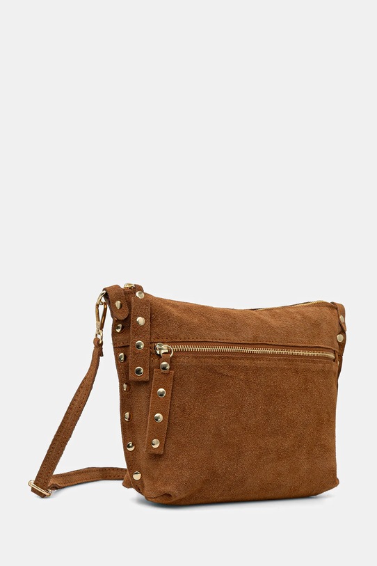 Akcesoria Answear.LAB torebka zamszowa 1315.hak brązowy