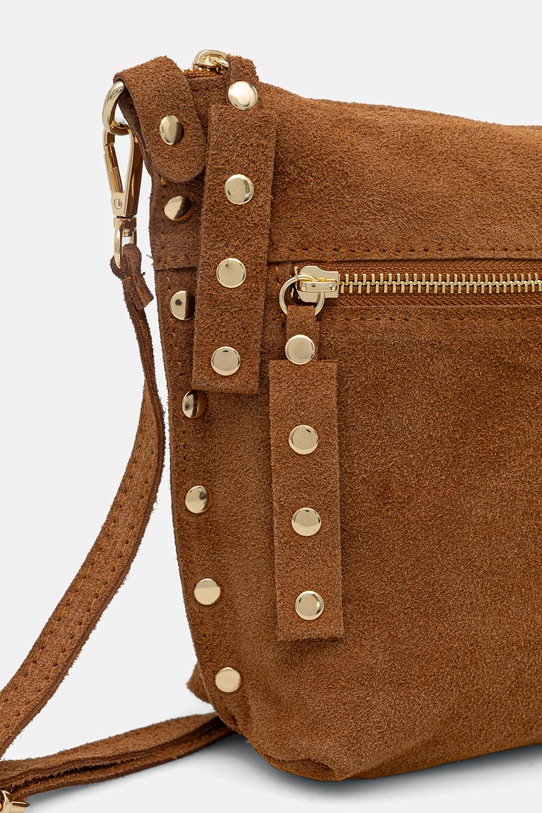 Answear.LAB torebka zamszowa brązowy 1315.hak