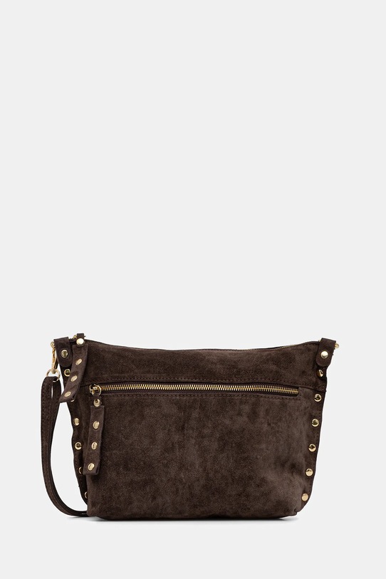 Answear.LAB torebka zamszowa nie mieści A4 brązowy 1315.hak