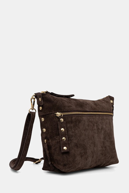 Akcesoria Answear.LAB torebka zamszowa 1315.hak brązowy
