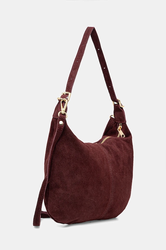 Answear.LAB torebka zamszowa 1045.hak bordowy WS26