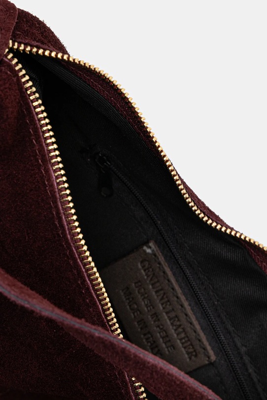 Answear.LAB torebka zamszowa 1045.hak bordowy