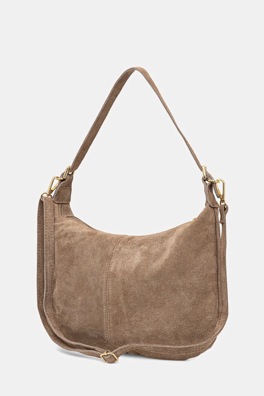 Akcesoria Answear.LAB torebka zamszowa 1045.hak brązowy