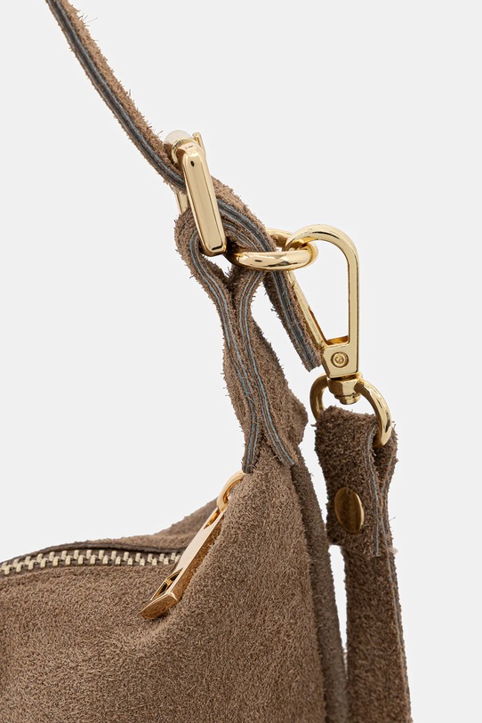 Answear.LAB torebka zamszowa brązowy 1045.hak