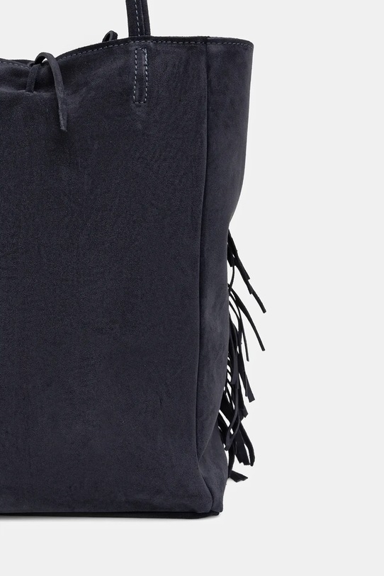 Akcesoria Answear.LAB torebka zamszowa 915.hak granatowy