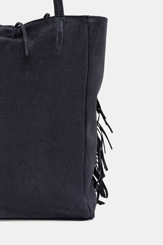 Akcesoria Answear.LAB torebka zamszowa 915.hak granatowy