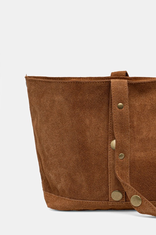 Akcesoria Answear.LAB torebka zamszowa 1316.hak brązowy