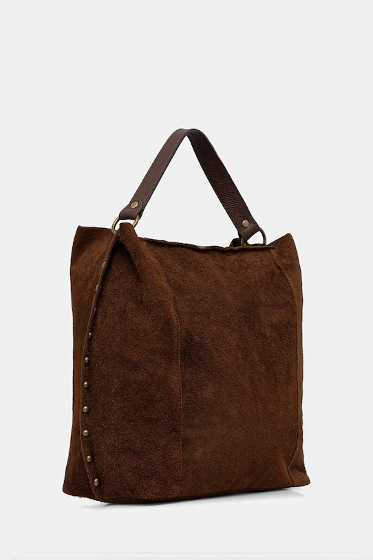 Answear.LAB torebka zamszowa 1312.hak brązowy WA25