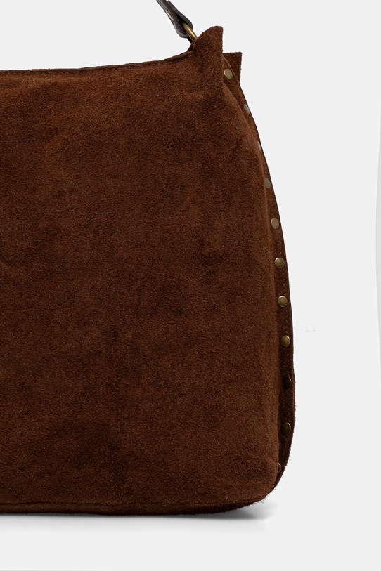 Akcesoria Answear.LAB torebka zamszowa 1312.hak brązowy