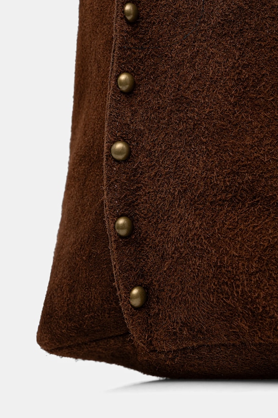 Answear.LAB torebka zamszowa brązowy 1312.hak