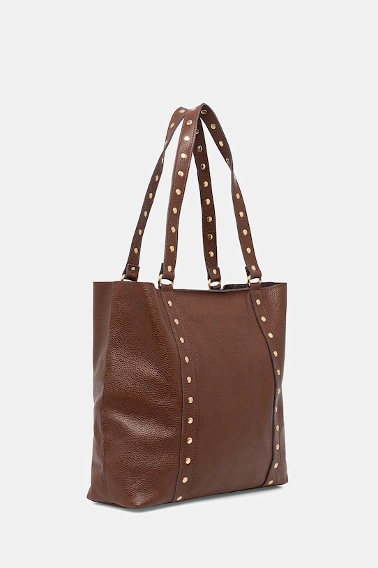 Kožená kabelka Answear.LAB 1132.hak hnedá WS26