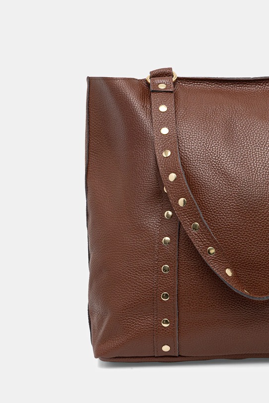 Akcesoria Answear.LAB torebka skórzana 1132.hak brązowy