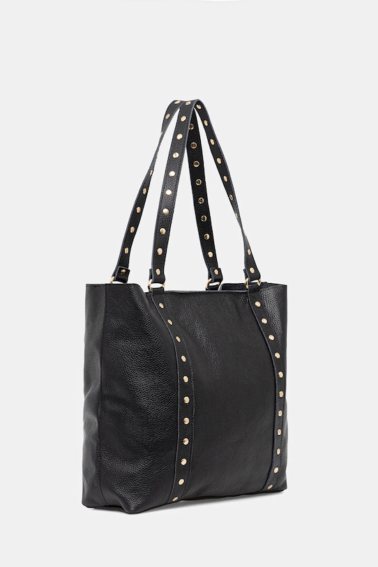 Answear.LAB torebka skórzana 1132.hak czarny WS26