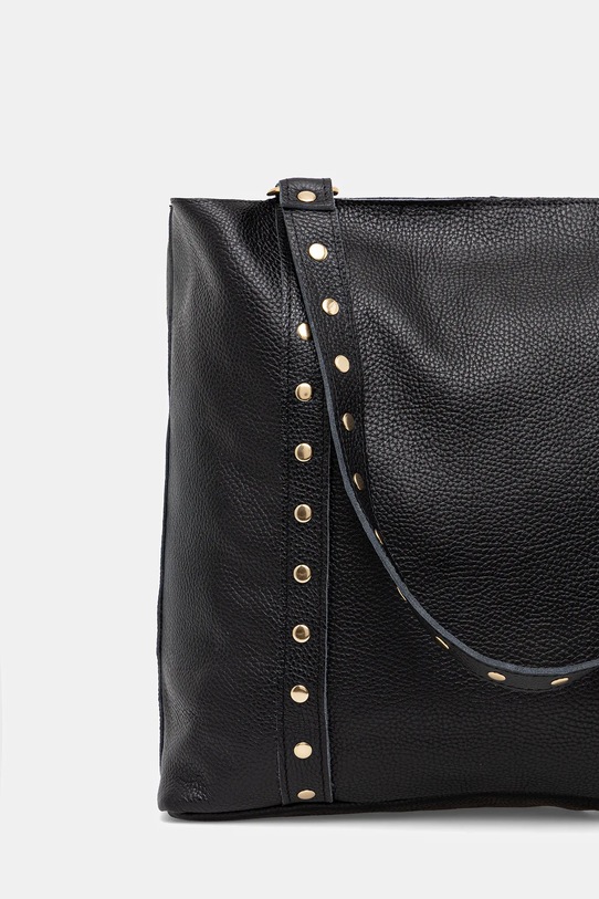 Akcesoria Answear.LAB torebka skórzana 1132.hak czarny