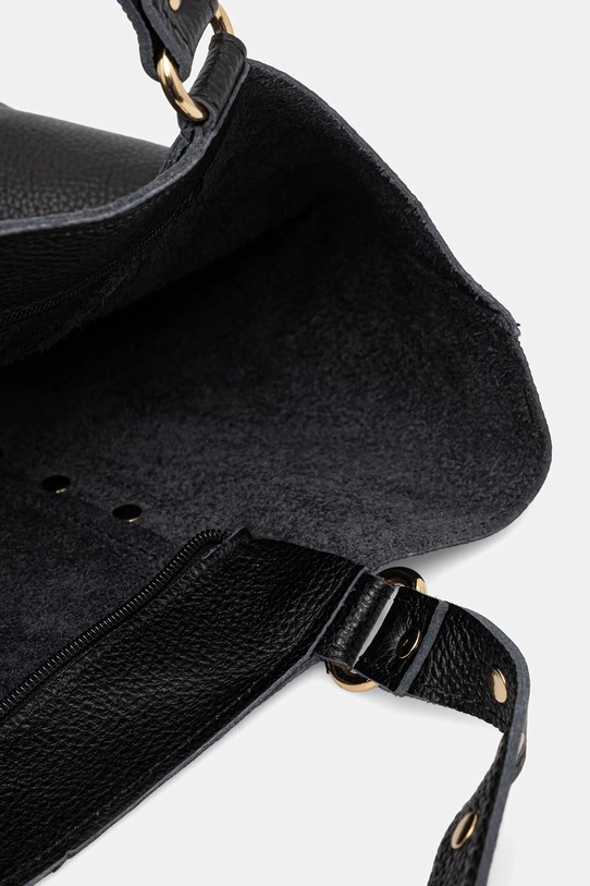 Answear.LAB torebka skórzana 1132.hak czarny