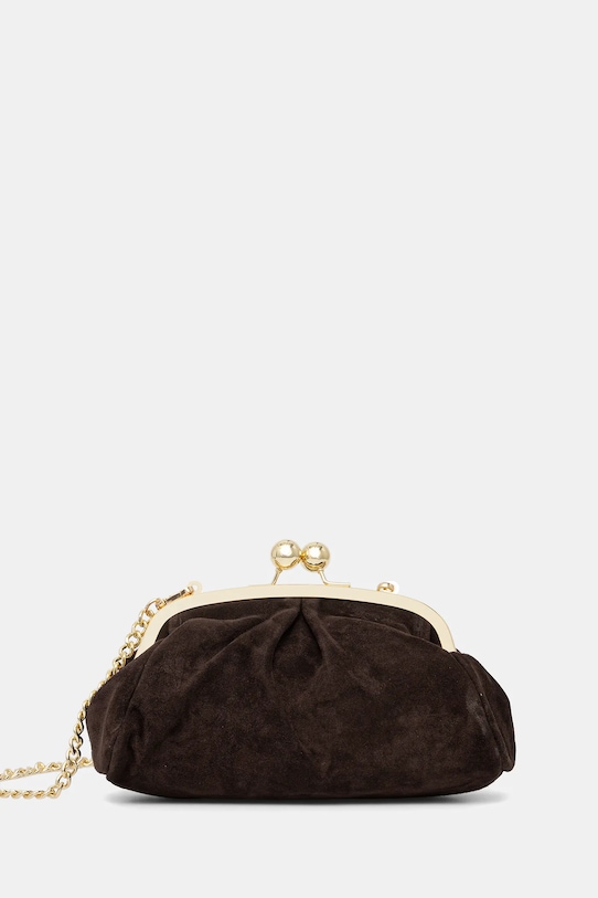 Answear.LAB kopertówka zamszowa nie mieści A4 brązowy 1331.hak