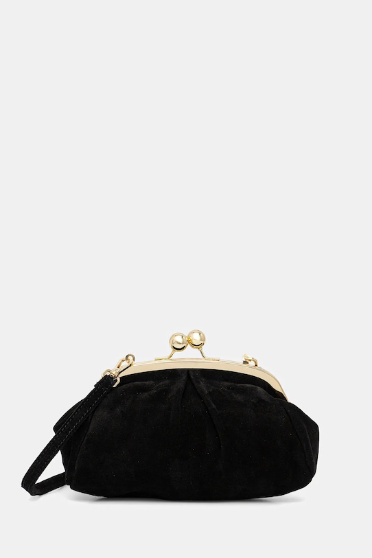 Answear.LAB kopertówka zamszowa nie mieści A4 czarny 1331.hak