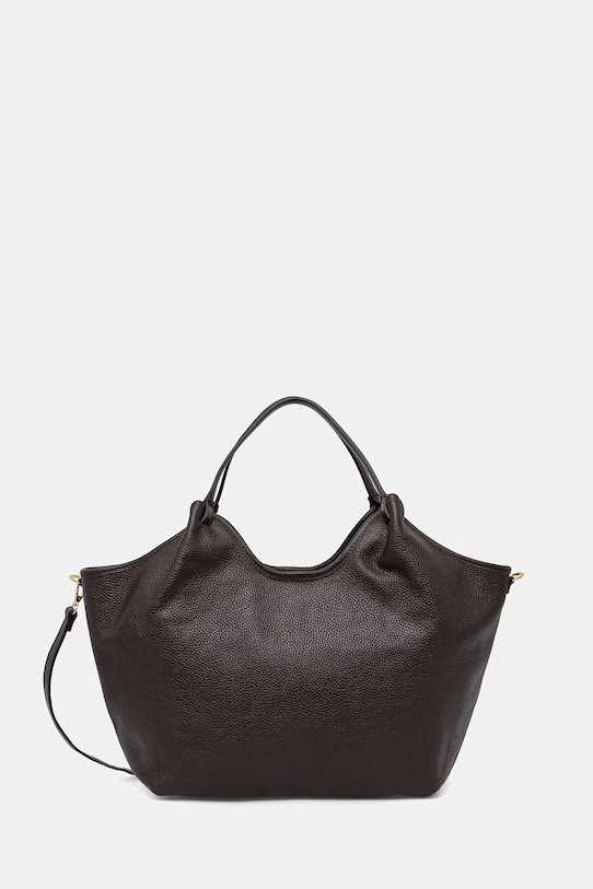 Answear.LAB torebka shopper damska skórzana skóra licowa brązowy WA25-TOD207