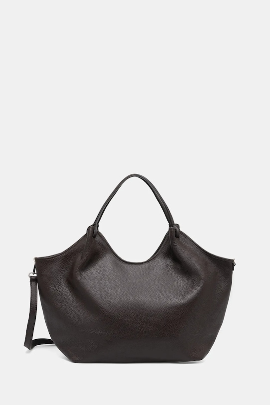 Answear.LAB torebka skórzana skóra licowa brązowy MBP072SG3.iak