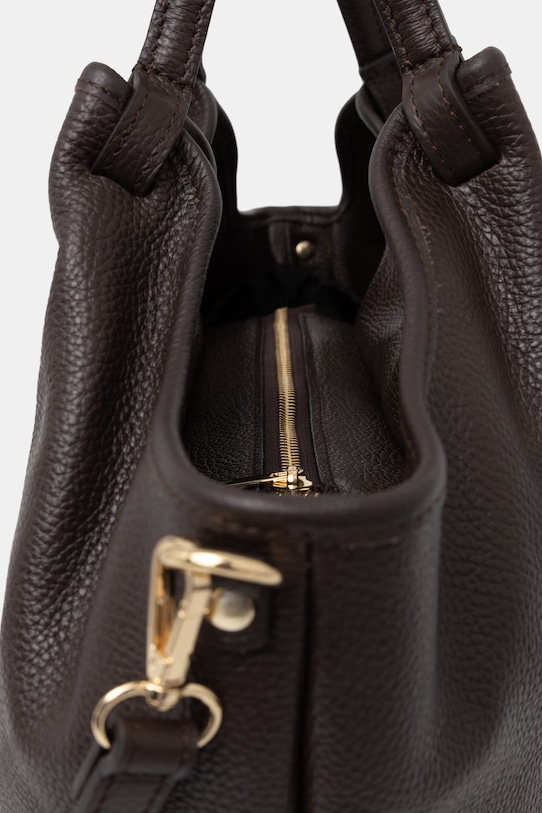 Answear.LAB torebka shopper damska skórzana brązowy WA25-TOD207