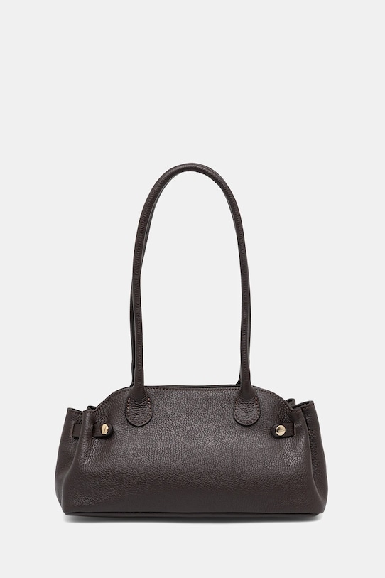 Kožená kabelka Answear.LAB usňová koža hnedá MBP128HG1.iak