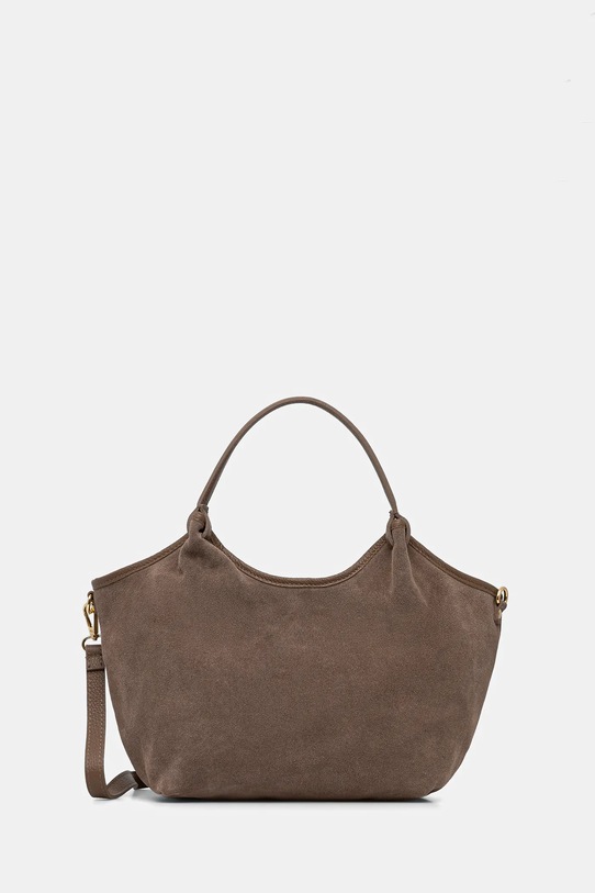 Answear.LAB torebka zamszowa nie mieści A4 brązowy MBP075SG1.iak