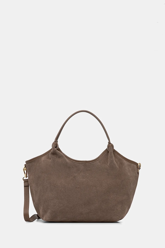 Answear.LAB torebka zamszowa nie mieści A4 brązowy MBP075SG1.iak