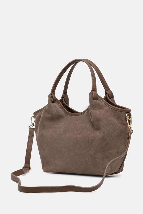 Akcesoria Answear.LAB torebka zamszowa MBP075SG1.iak brązowy