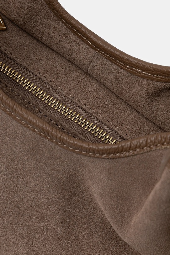 Answear.LAB torebka zamszowa brązowy MBP075SG1.iak