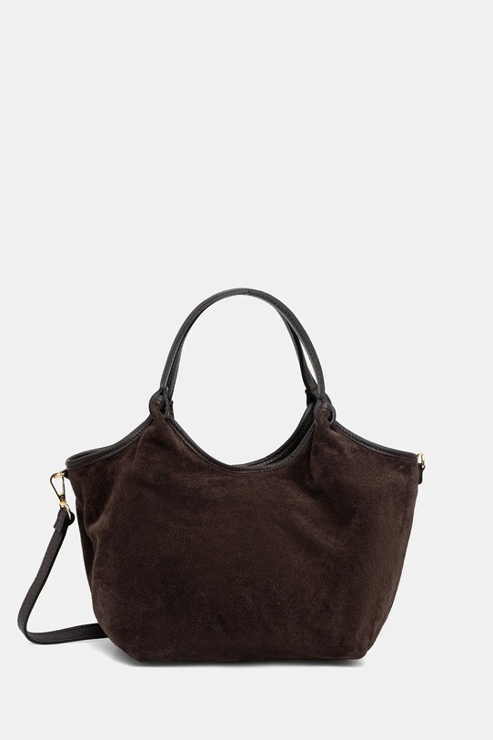 Answear.LAB torebka zamszowa nie mieści A4 brązowy MBP075SG1.iak