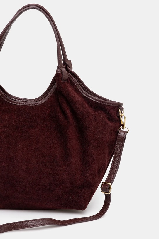 Accessori Answear.LAB borsa in pelle scamosciata MBP075SG3.iak granata