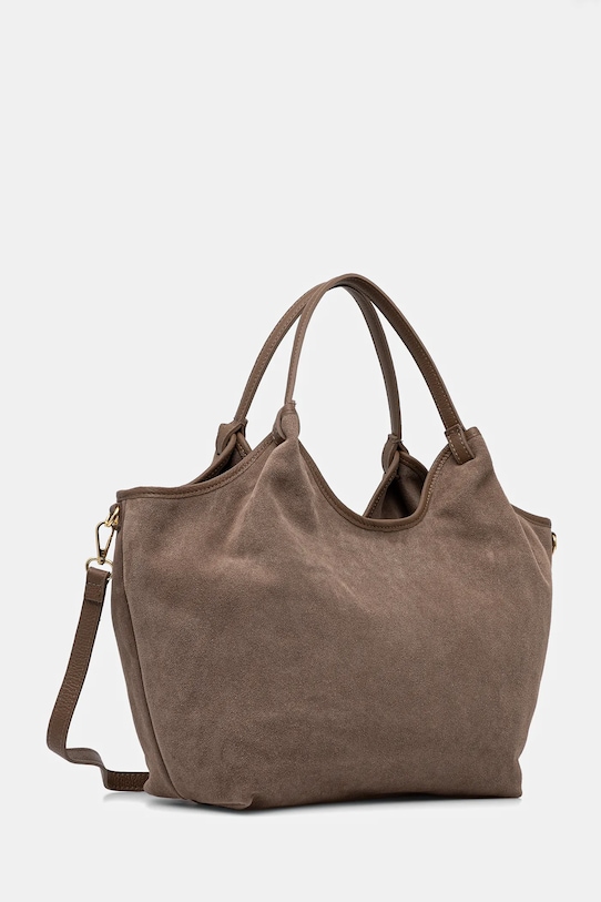 Answear.LAB torebka zamszowa MBP075SG3.iak brązowy WA25