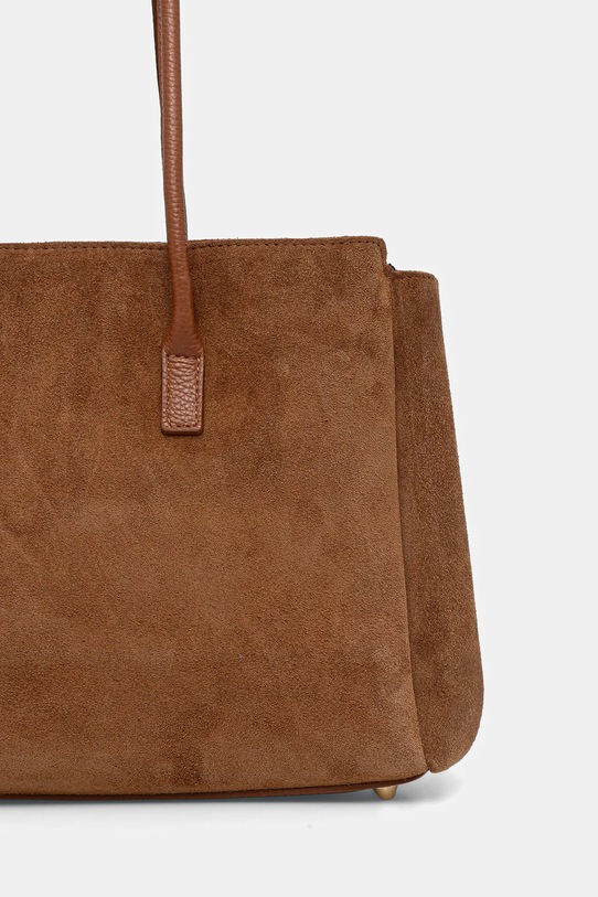 Akcesoria Answear.LAB torebka zamszowa Modelo 1.9.1 brązowy