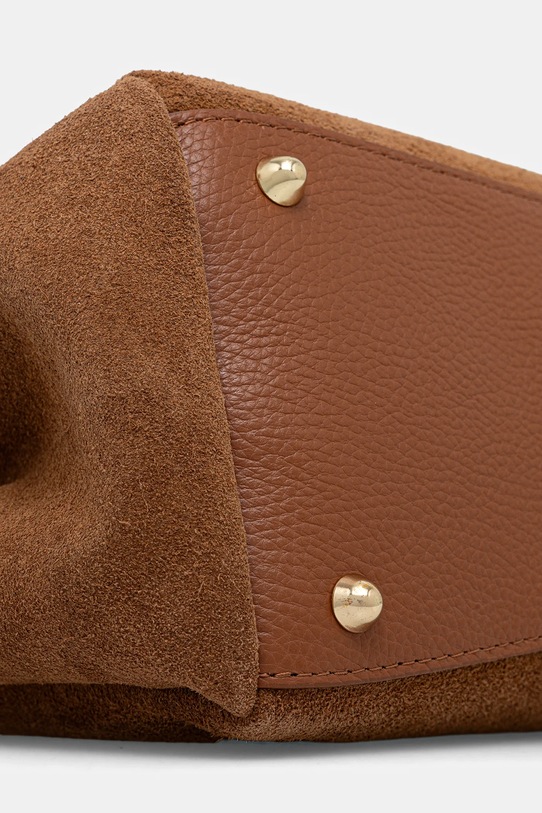Answear.LAB torebka zamszowa Modelo 1.9.1 brązowy