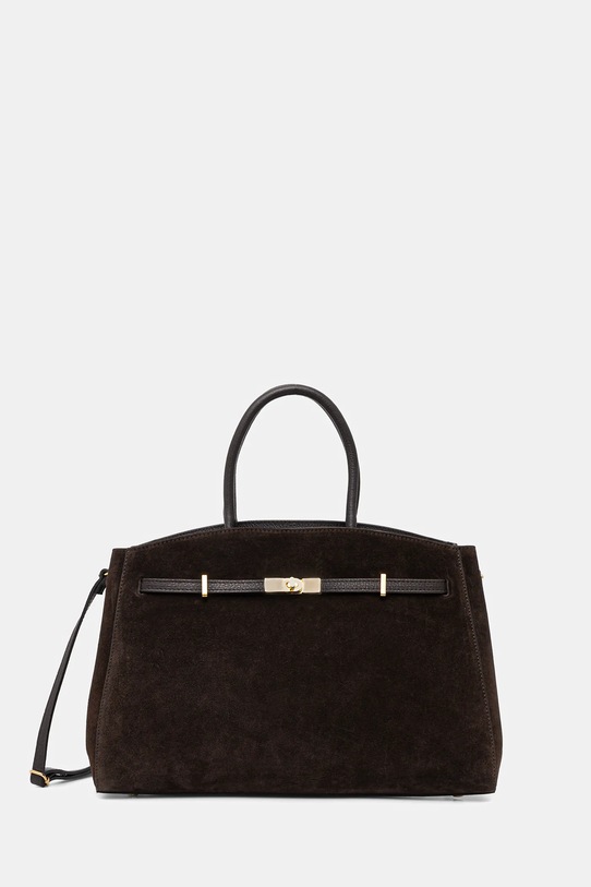 Semišová kabelka Answear.LAB semišová koža hnedá Modelo 1.9.2