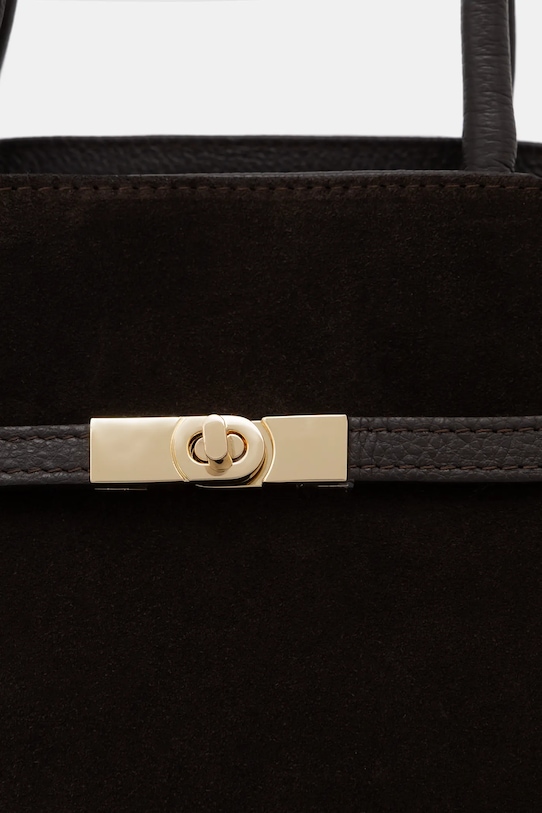 Answear.LAB torebka zamszowa brązowy Modelo 1.9.2