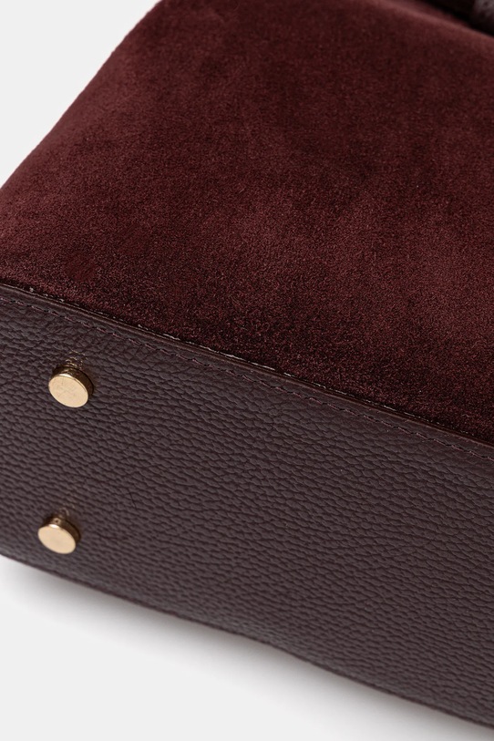 Answear.LAB torebka zamszowa bordowy Modelo 1.9.3
