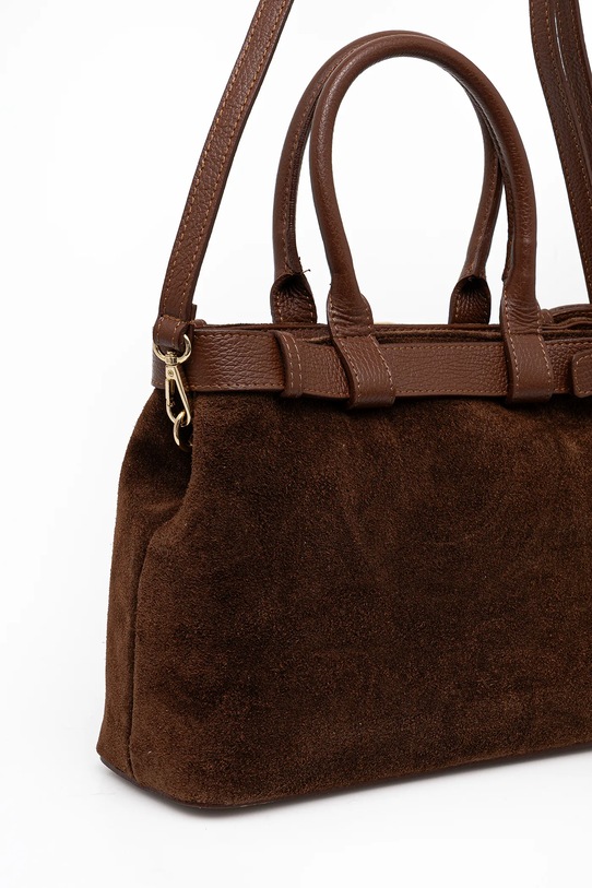 Akcesoria Answear.LAB torebka zamszowa Modelo 1.9.3 brązowy