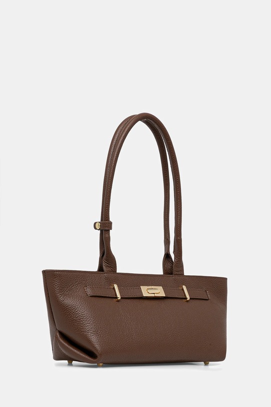 Answear.LAB torebka skórzana ans03.hak brązowy WS26