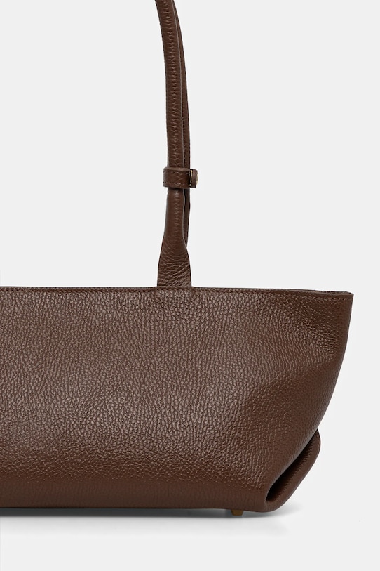 Akcesoria Answear.LAB torebka skórzana ans03.hak brązowy