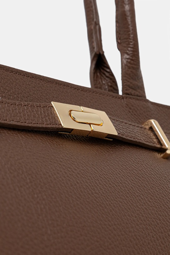 Answear.LAB torebka skórzana brązowy ans03.hak