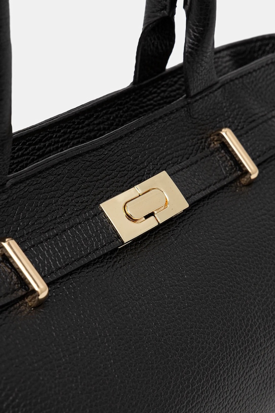 Answear.LAB torebka skórzana czarny ans03.hak