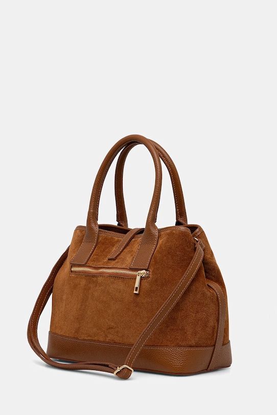 Akcesoria Answear.LAB torebka skórzana 0709.ijk brązowy