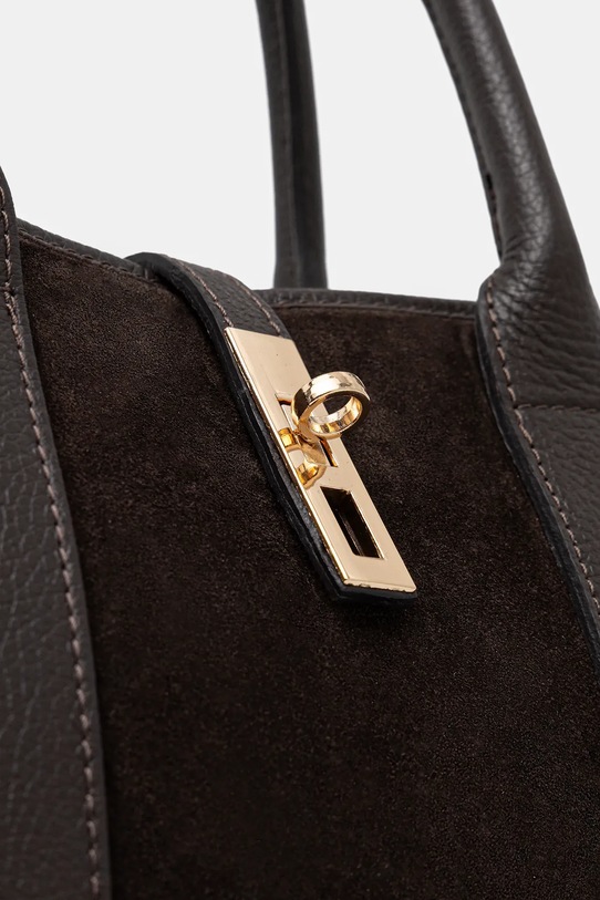 Answear.LAB torebka skórzana brązowy 0709.ijk